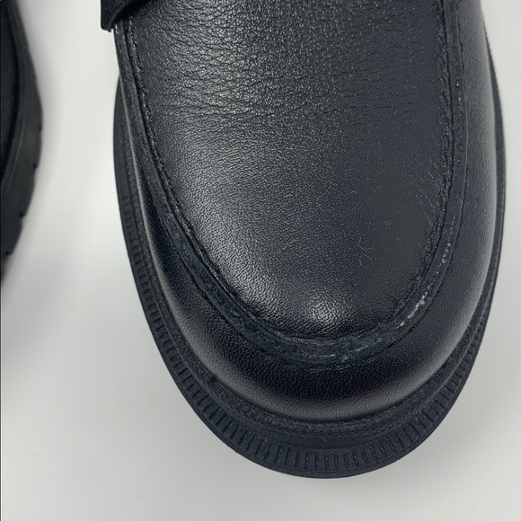 Patina Black Leather Loafers - Picture 3 of 7